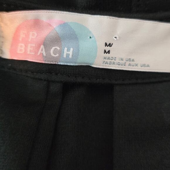 Free People Beach Chest Cut Out Black Women's Summer Mini Dress M - Picture 4 of 5